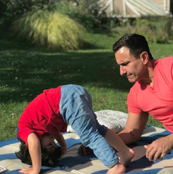 Saif Ali Khan and Taimur Ali Khan